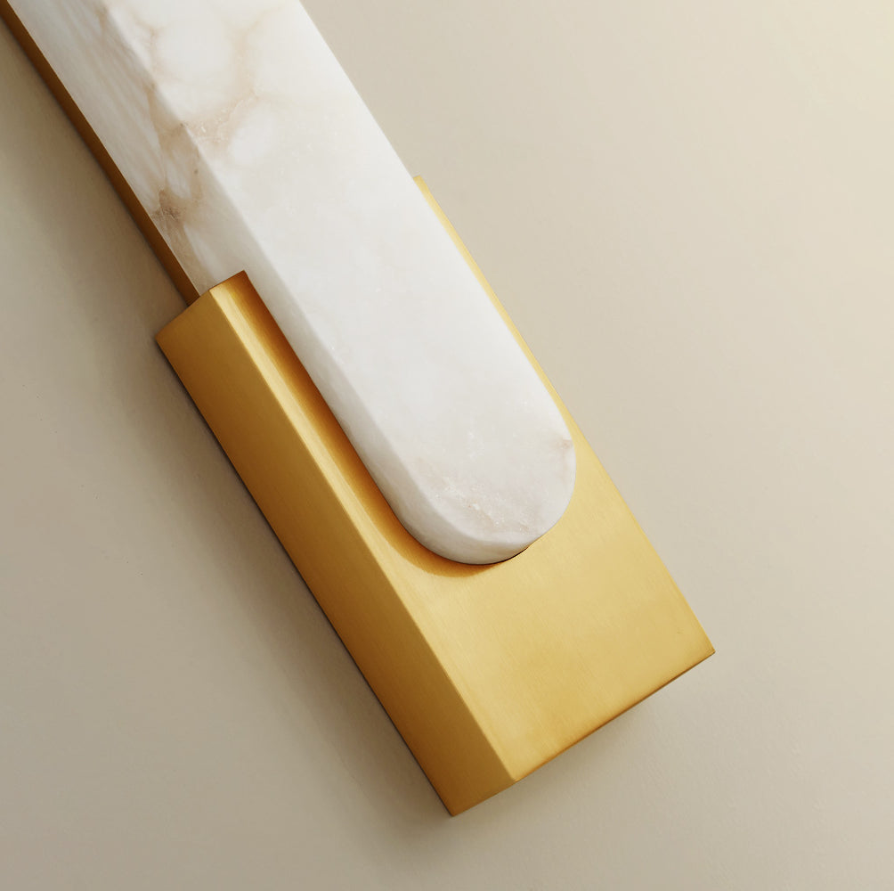 Modern Sculptural Alabaster Wall Sconce | Ormexis