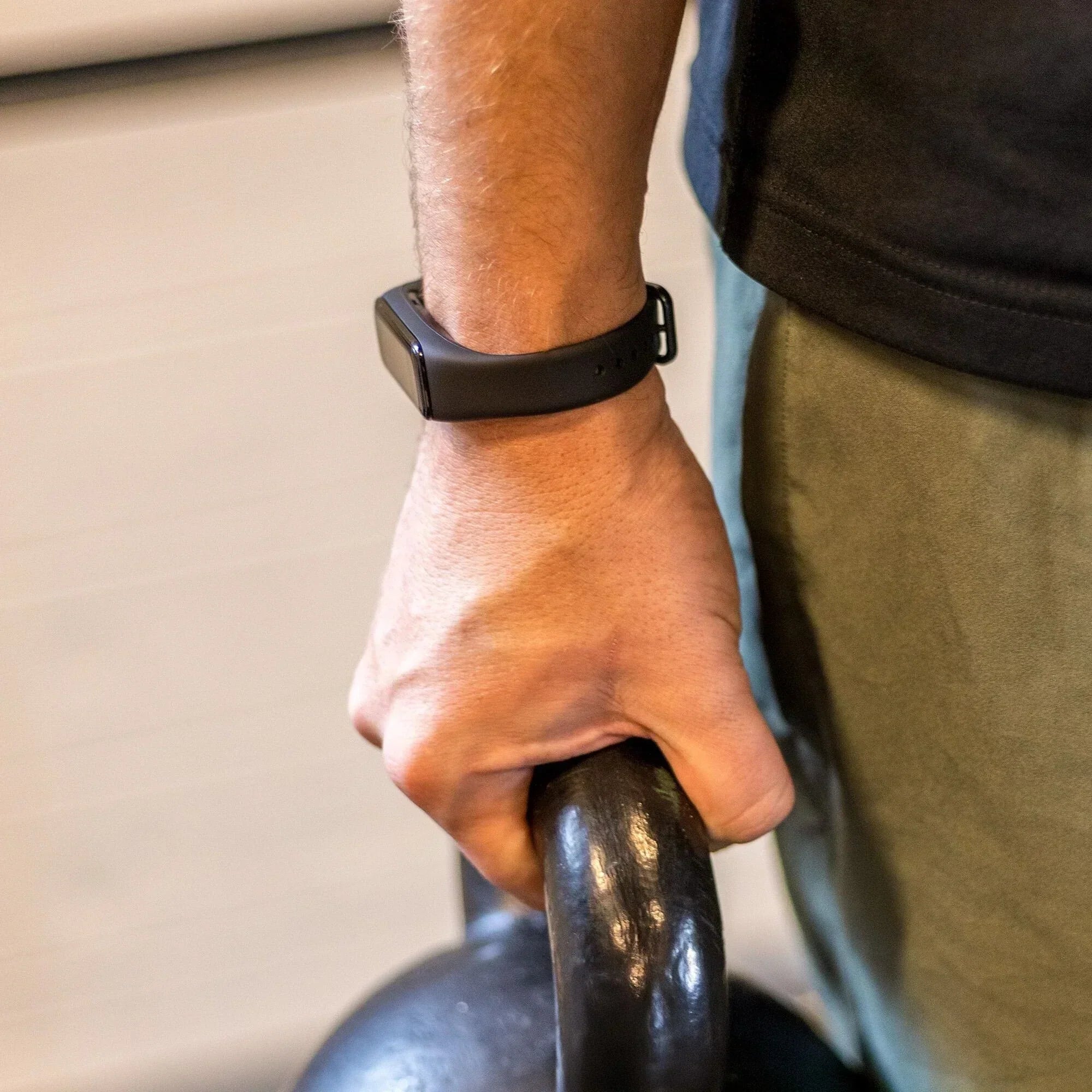 Correia de Substituição em Silicone Preta para Samsung Galaxy Fit 2