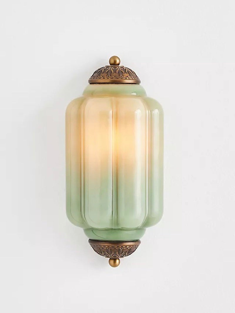 Ribbed Glass Capsule Wall Light | Ormexis