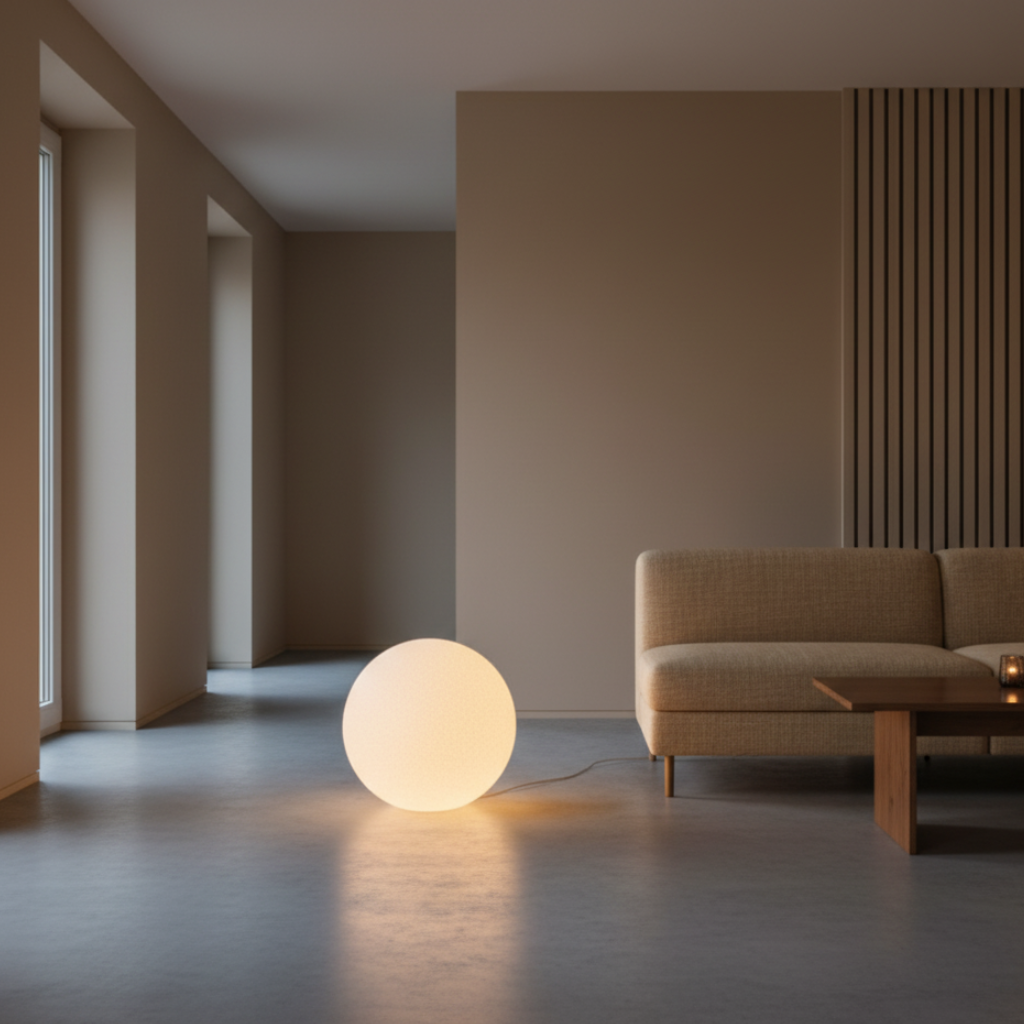 Spherical Diffused Floor Lamp | Ormexis