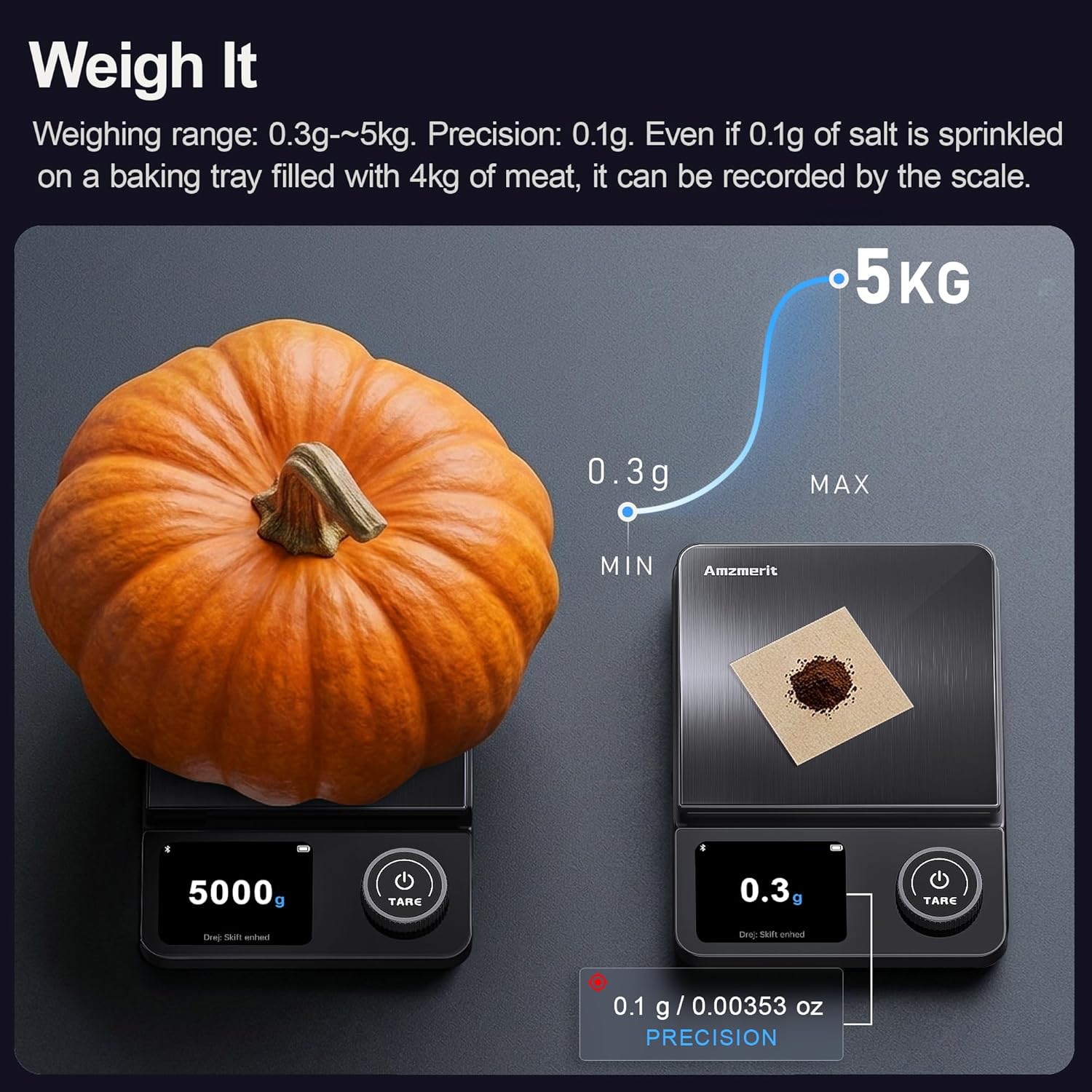 Precision Kitchen Scale With Nutritional Calculator For Digital Weight Loss Tracking