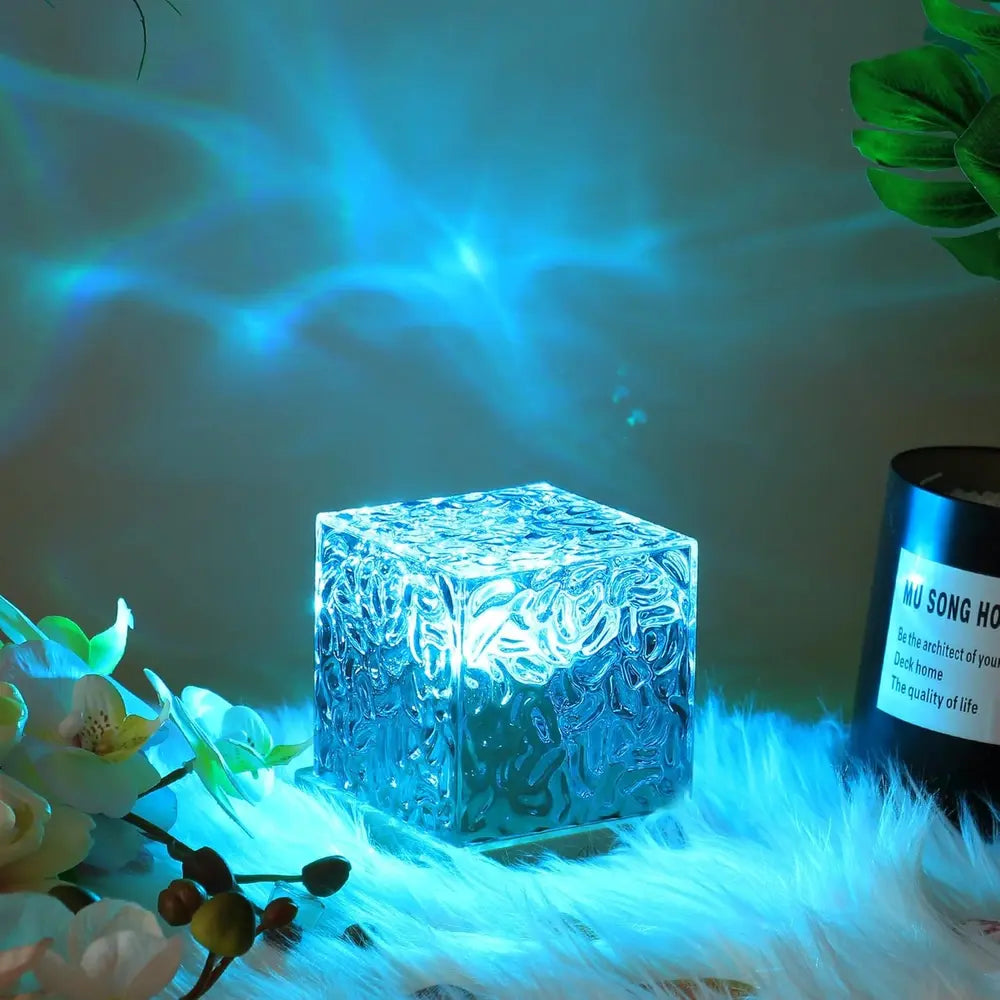 Molten Glass Cube Lamp | Ormexis