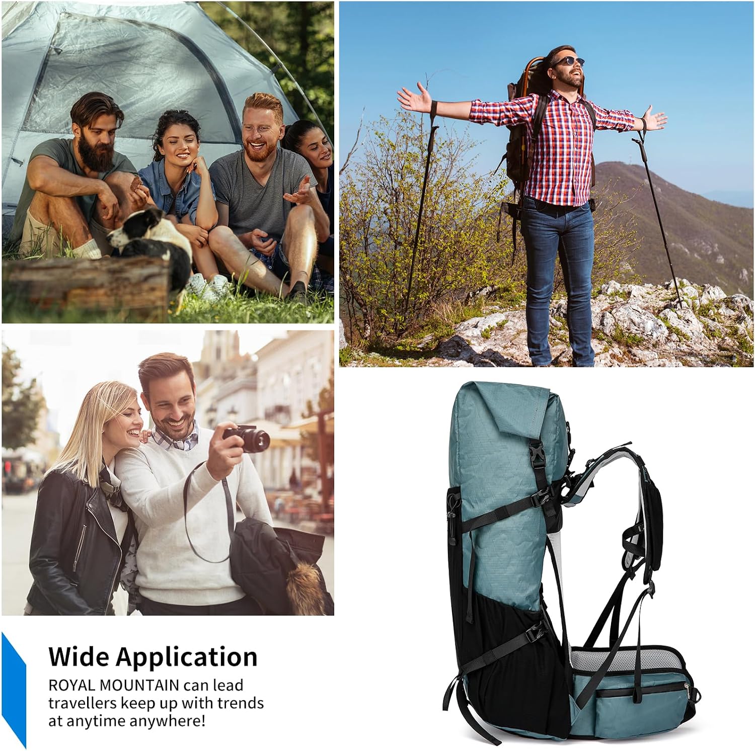 Adventure Gear 50L Hiking Pack With Internal Frame For Mountain Climbing And Camping - Ormexis