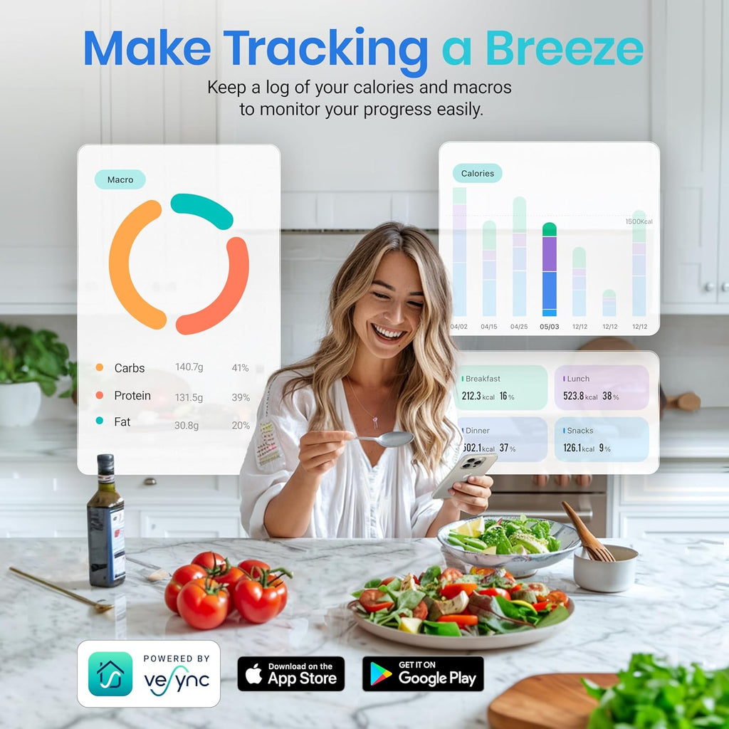 Balance de calcul nutritionnel Precision Pro pour une cuisine saine et la gestion du poids
