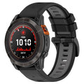 Sportovní řemínek Garmin Fenix 5/6 s přezkou černý a šedý