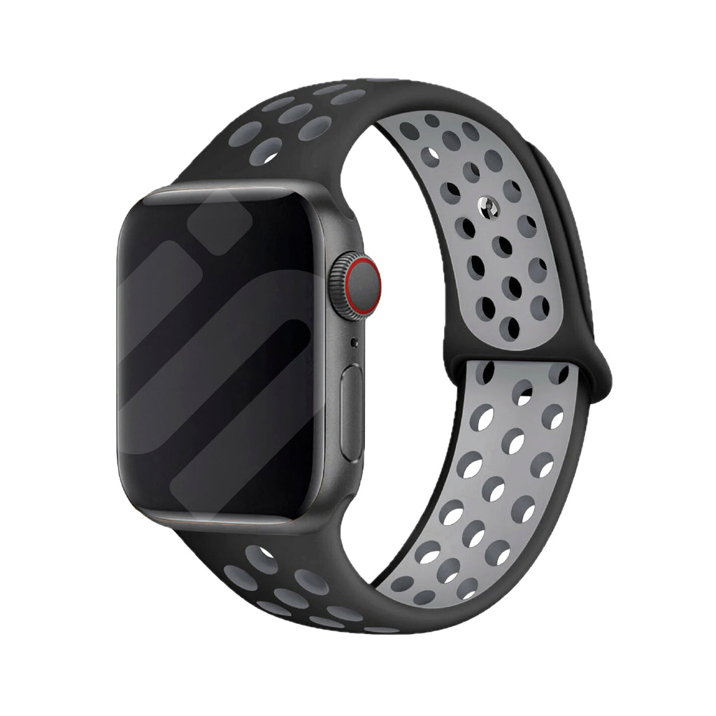 Náhradní sportovní řemínek Apple Watch černošedý