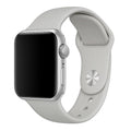 Grey Silicone Strap Compatible With Apple Watch Durable Lightweight Band