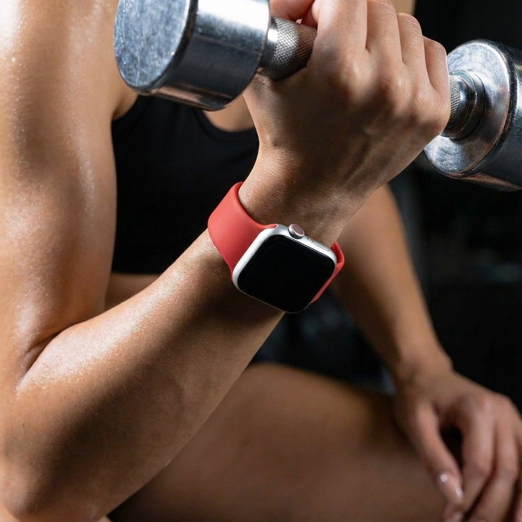Pulseira de Substituição Oficial Apple Watch em Silicone Vermelho