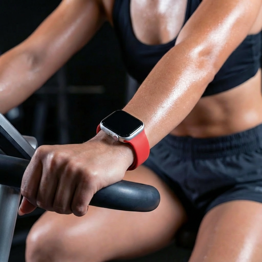 Pulseira de Substituição Oficial Apple Watch em Silicone Vermelho