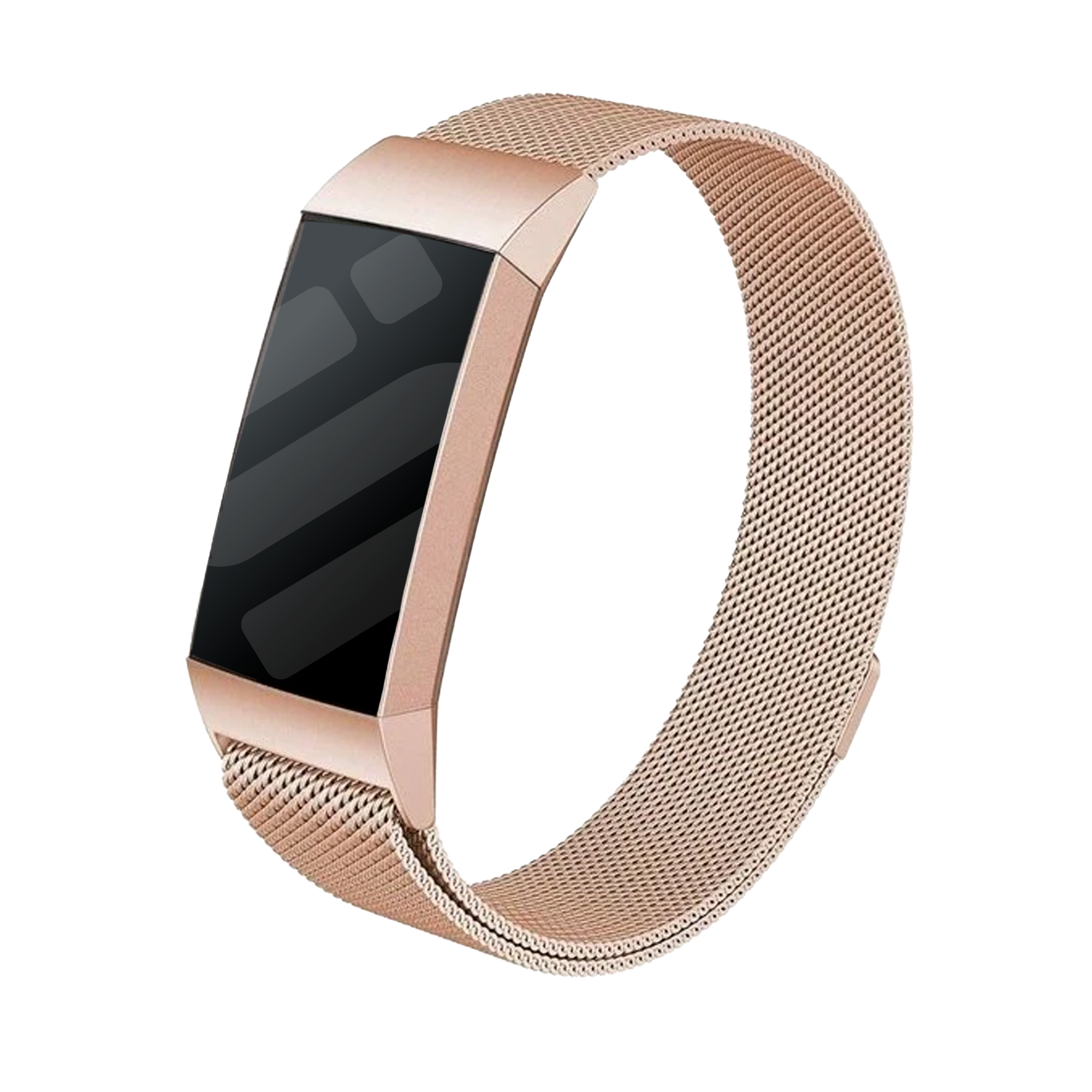 Pulseira Milanesa em Ouro Rosa para Fitbit Charge 4