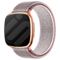Cinturino di ricambio in nylon grigio e rosa per Fitbit Versa 3