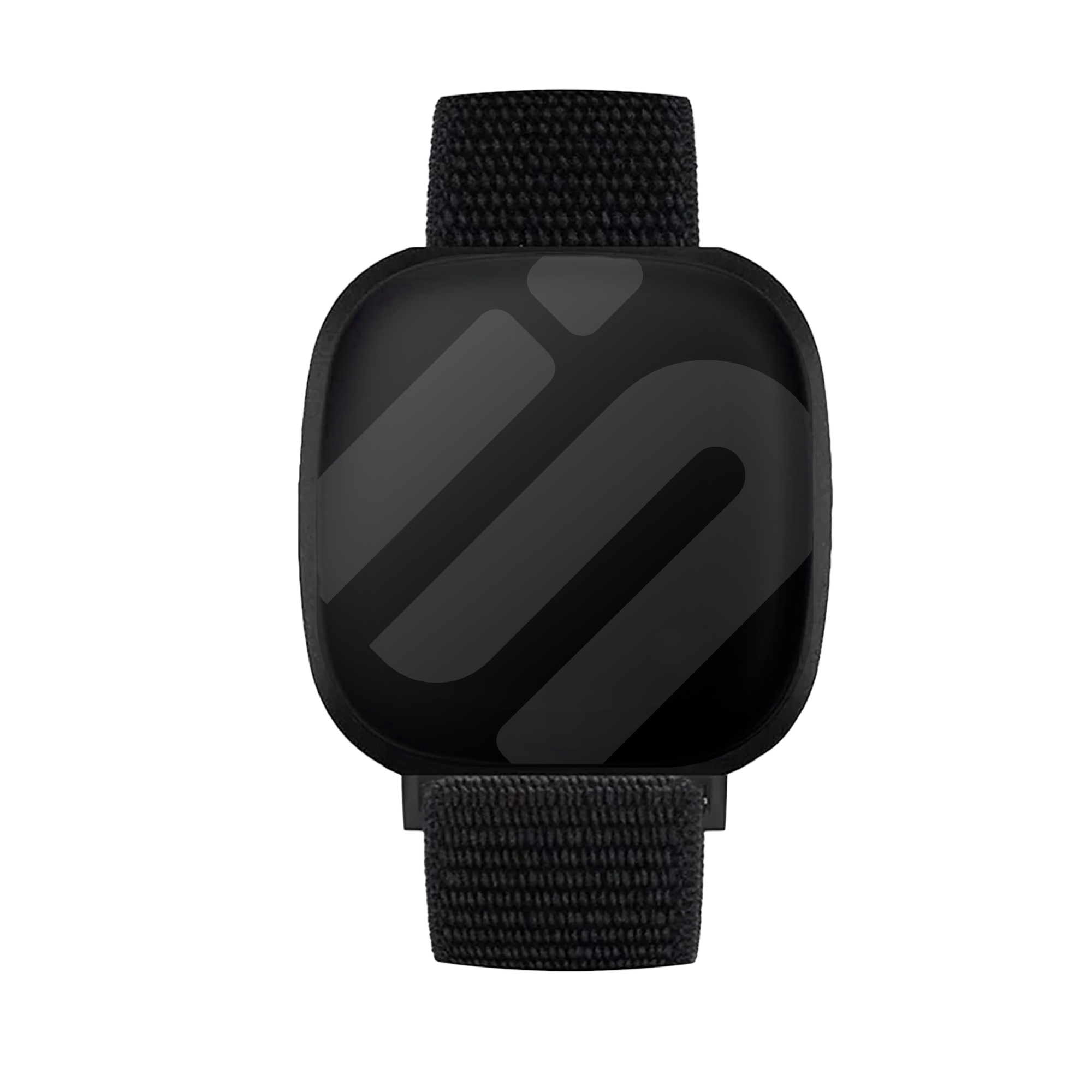 Nylon Strap Black For Fitbit Versa 3 Smartwatch Band
