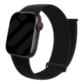 Curea din nailon pentru Apple Watch cu închizător Velcro, versiunea neagră