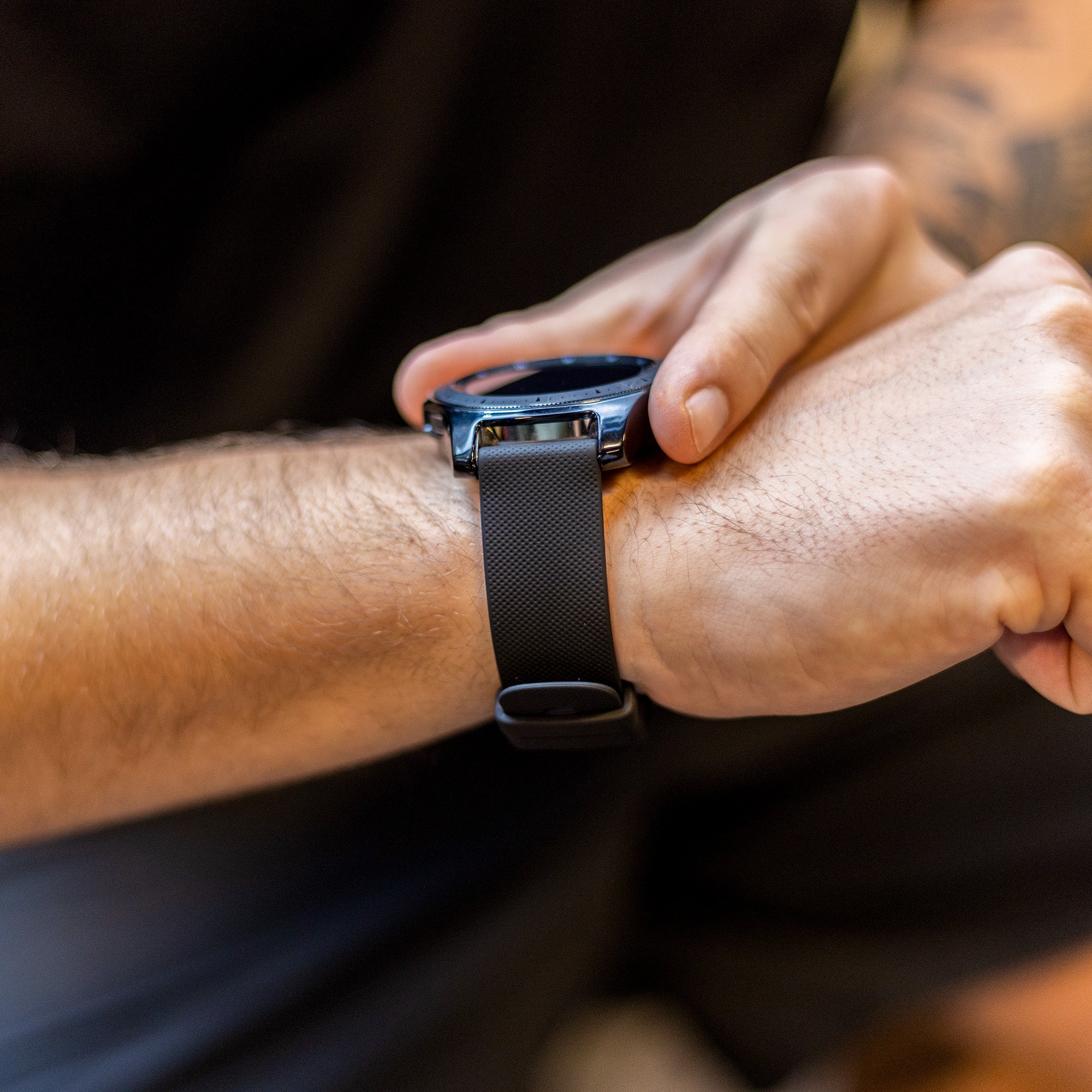 Polar Grit X Black Premium Silicone Band For Polar Grit X