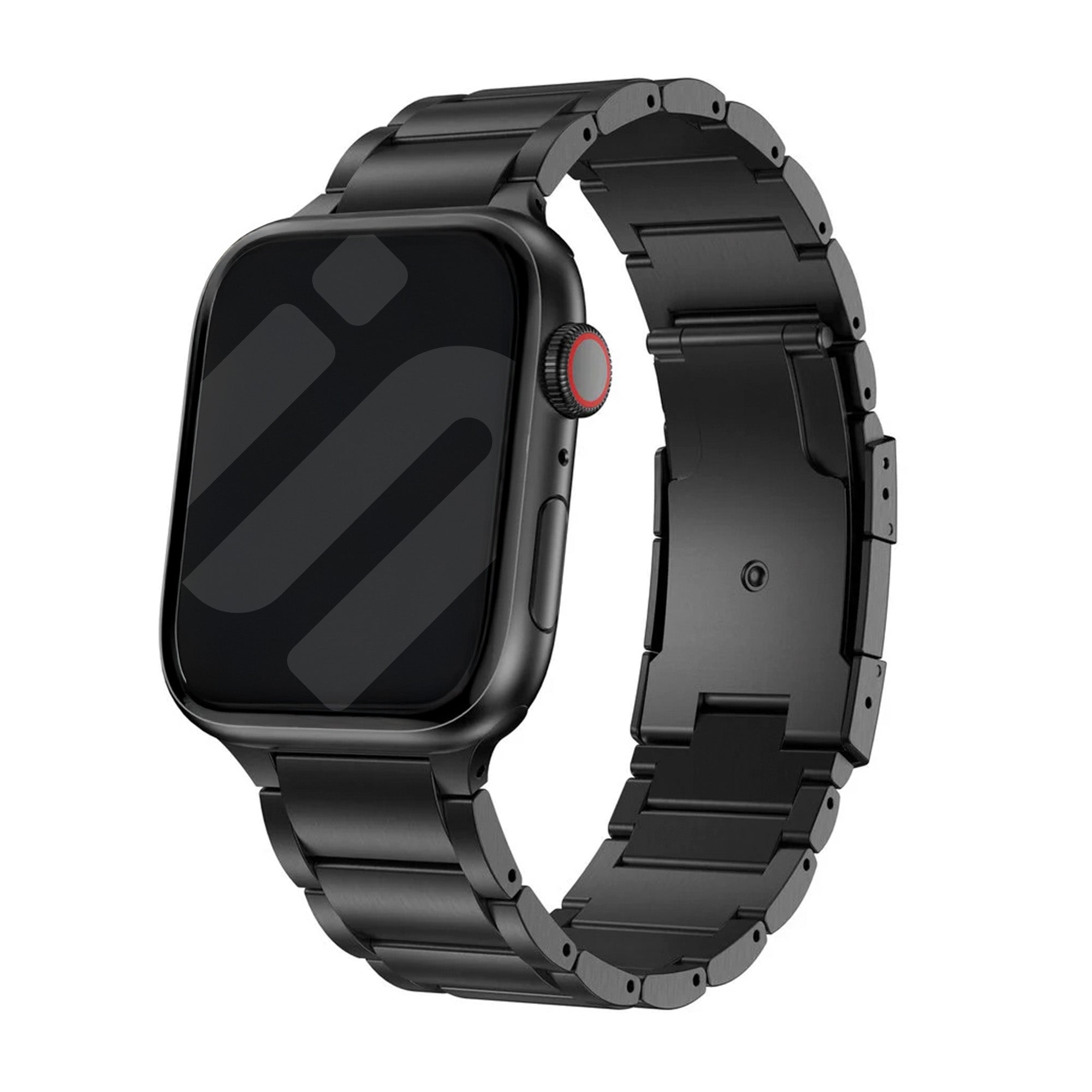 Titanarmbånd i titan med svart finish, kompatibelt med Apple Watch