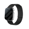 Black Finish Strap With Magnetic Silicone For Apple Watch