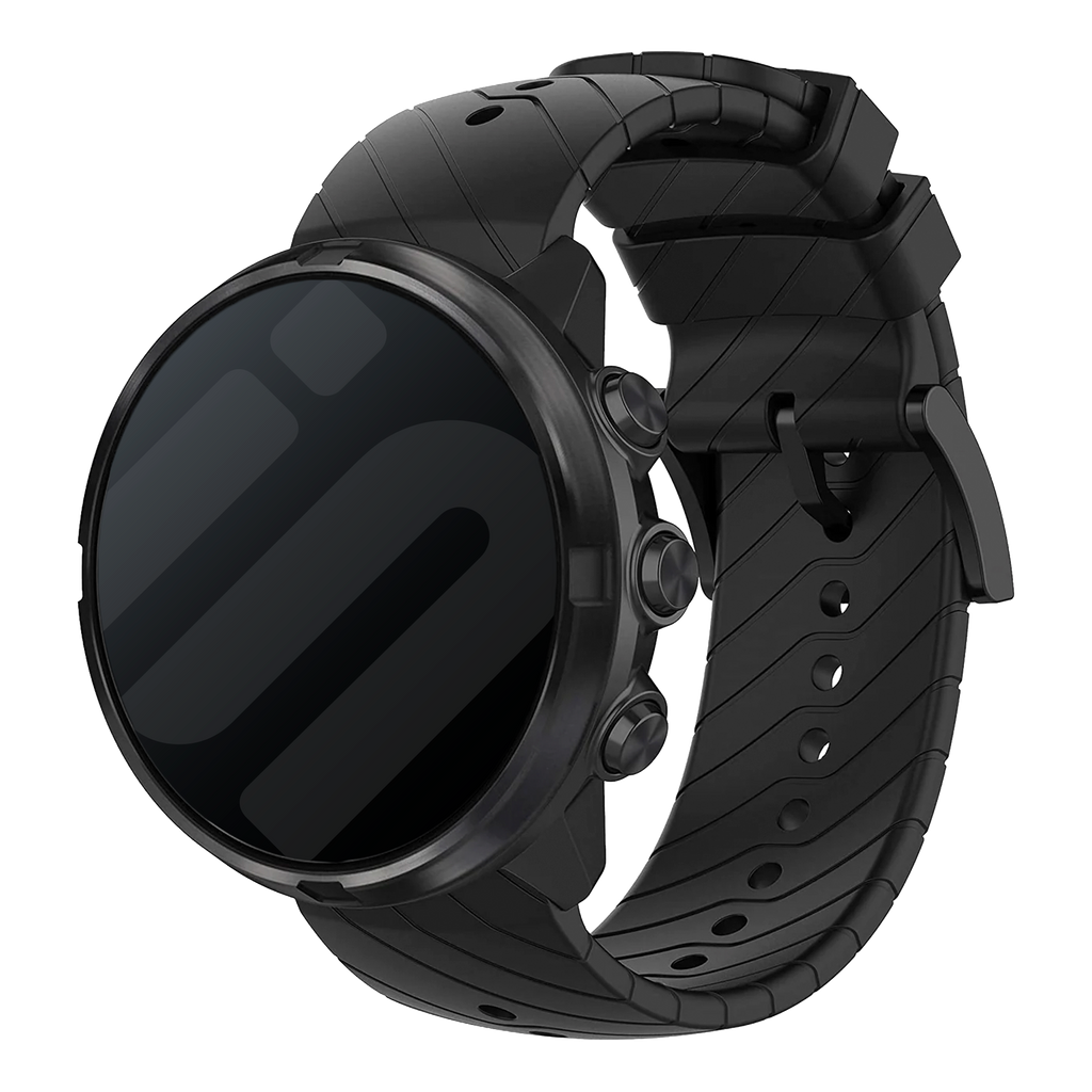 Suunto 9 Baro Correa de Silicona Negra para Relojes Inteligentes