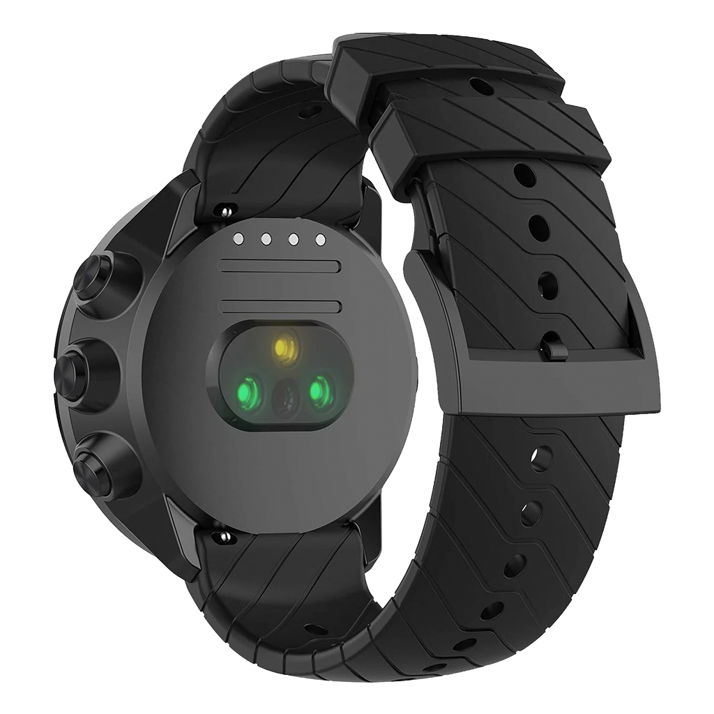 Suunto 9 Baro Correa de Silicona Negra para Relojes Inteligentes