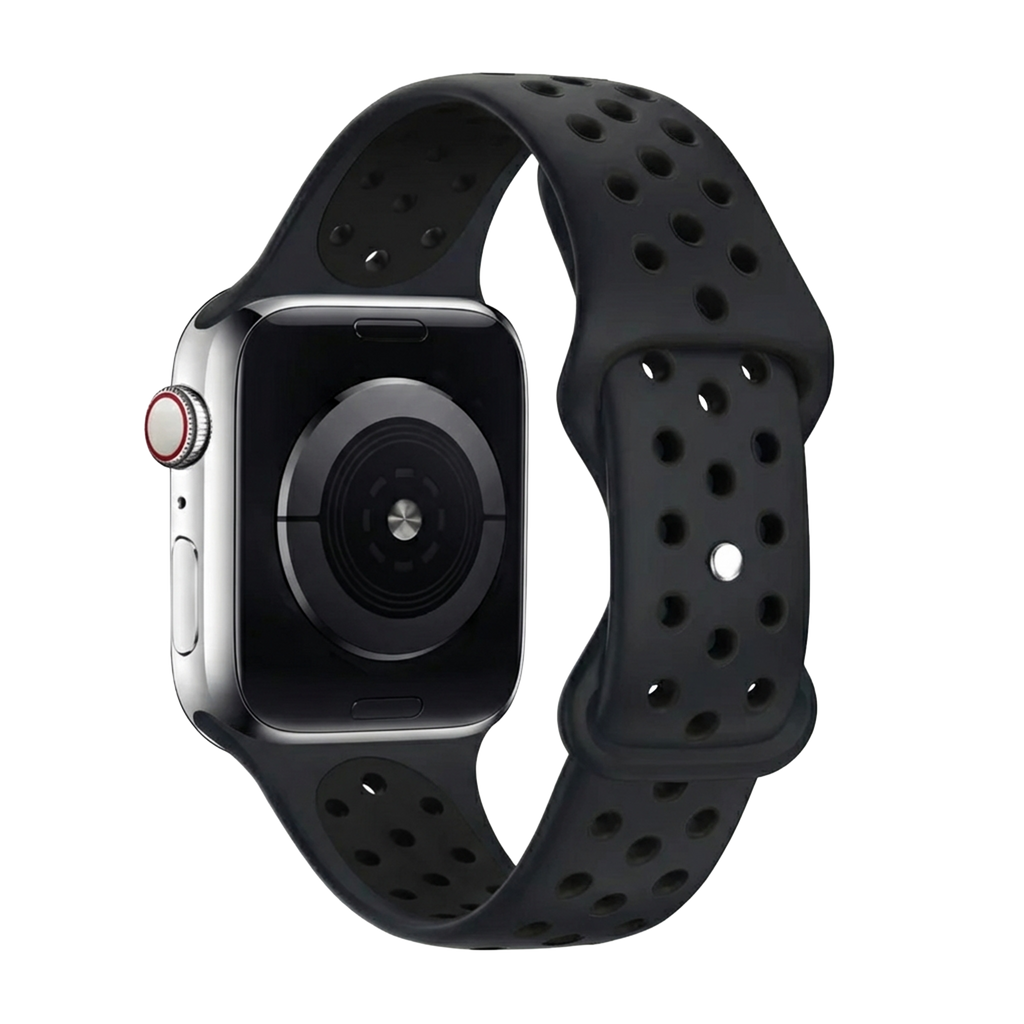 Řemínek Apple Watch pro aktivní životní styl v černé a tmavě šedé barvě