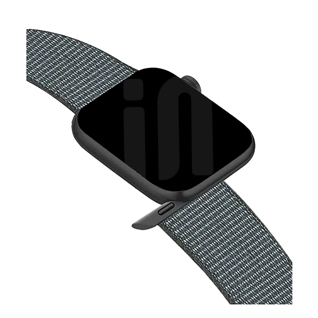 Curea Apple Watch din nailon, buclă, ediția culoare gri-verde