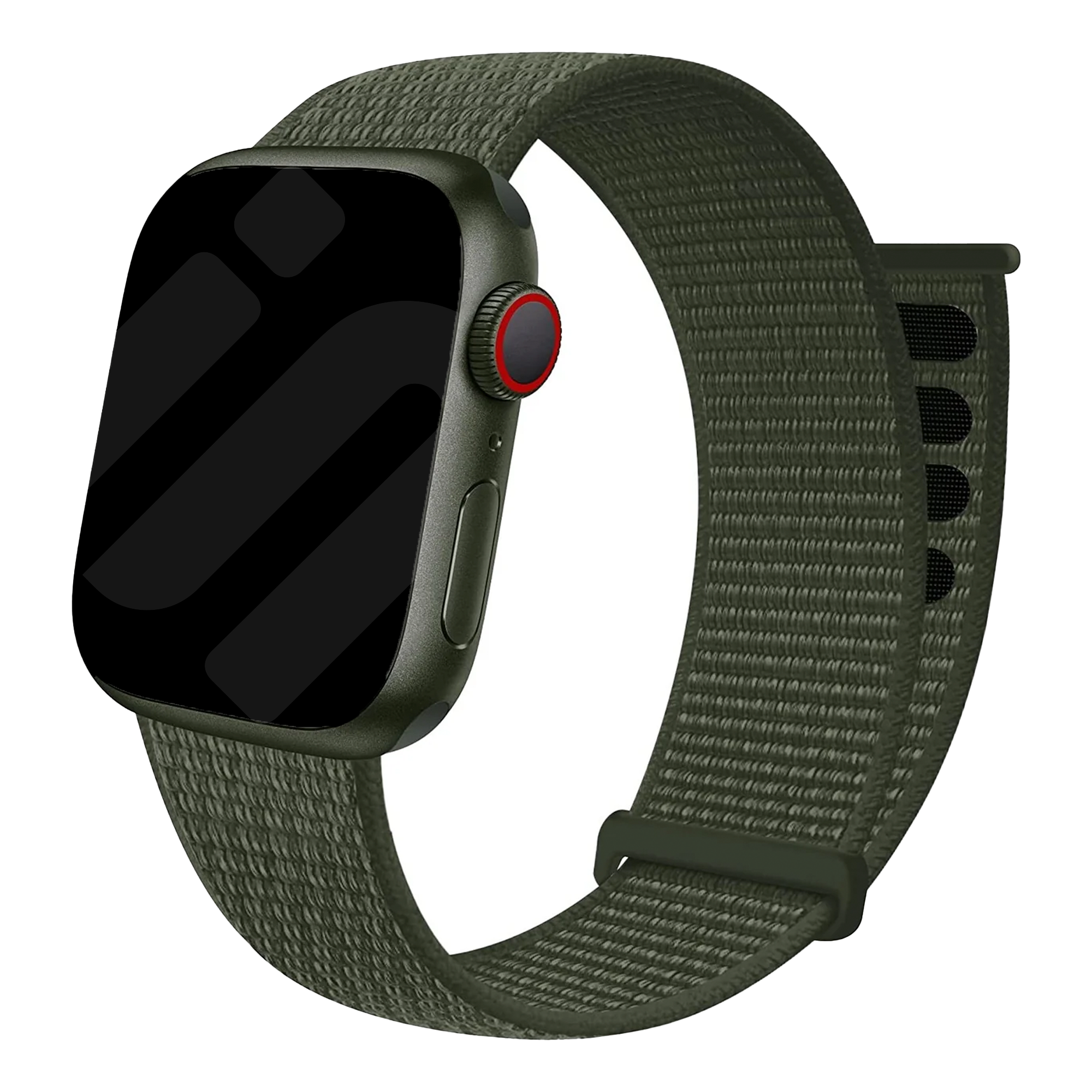 Řemínek Apple Watch Loop z měkkého nylonu v barvě armádní zelené