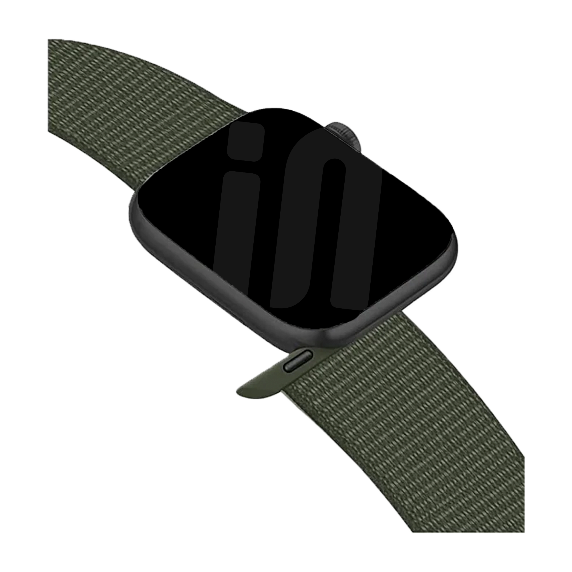 Řemínek Apple Watch Loop z měkkého nylonu v barvě armádní zelené