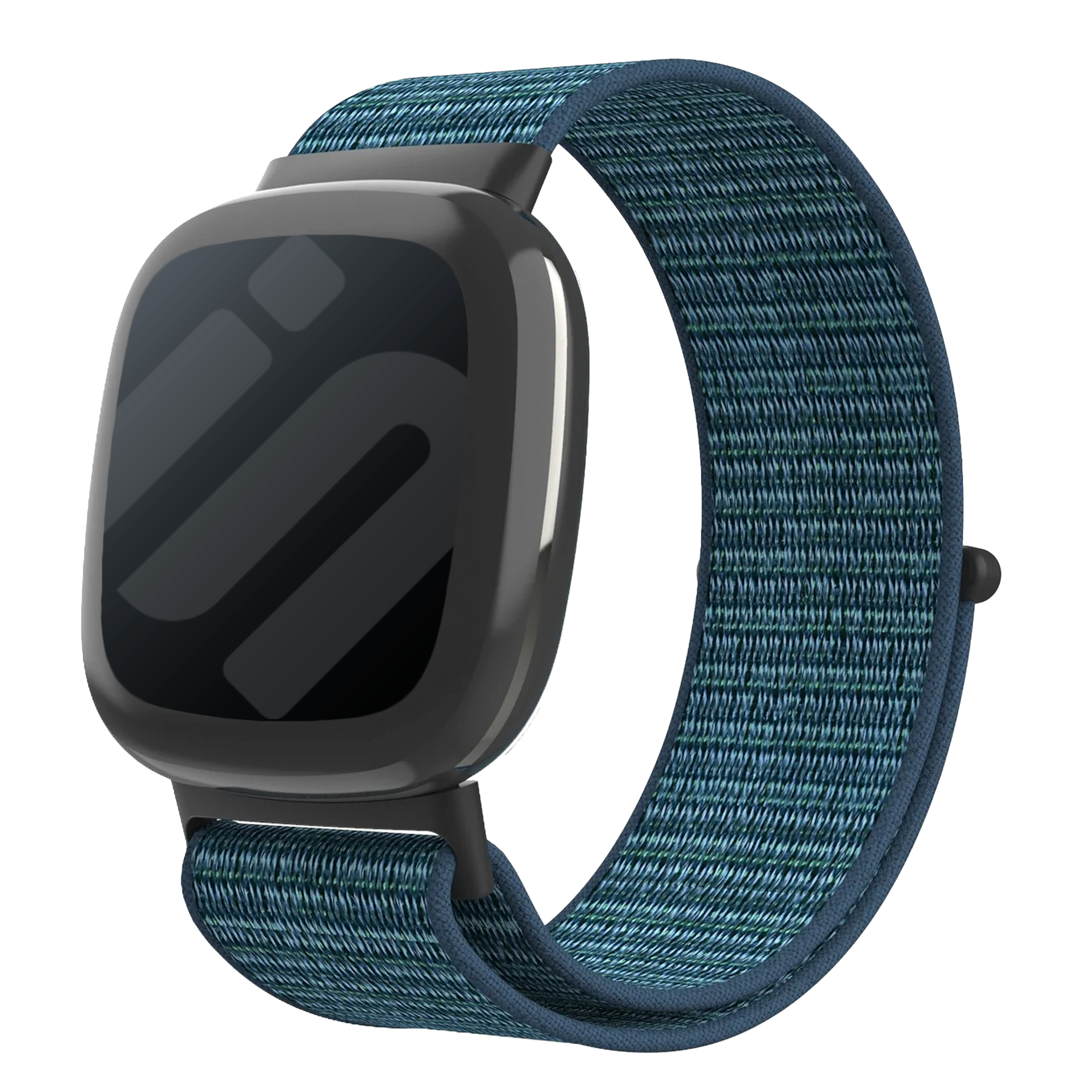 Curea albastră din nailon pentru ceasul inteligent Fitbit Versa 4