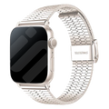 Apple Watch Cinturino in Acciaio Inossidabile Finitura Starlight Accessorio Premium