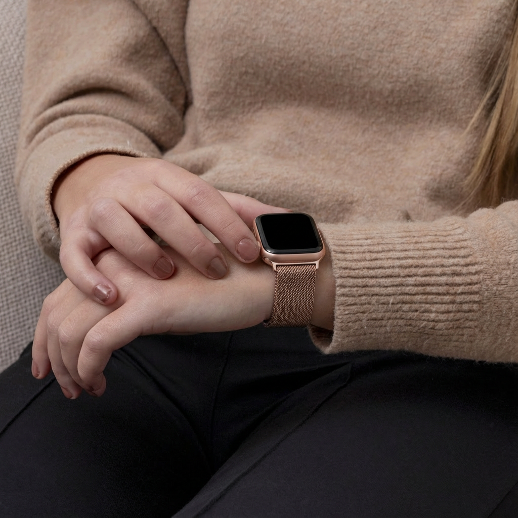 Bandz Rose Gold Milanese Strap For Apple Watch Band Style