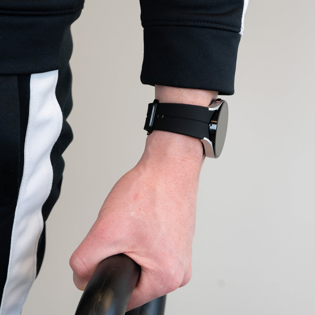 Extreme Bandz Silicone Strap For Samsung Galaxy Watch 4 40mm Black