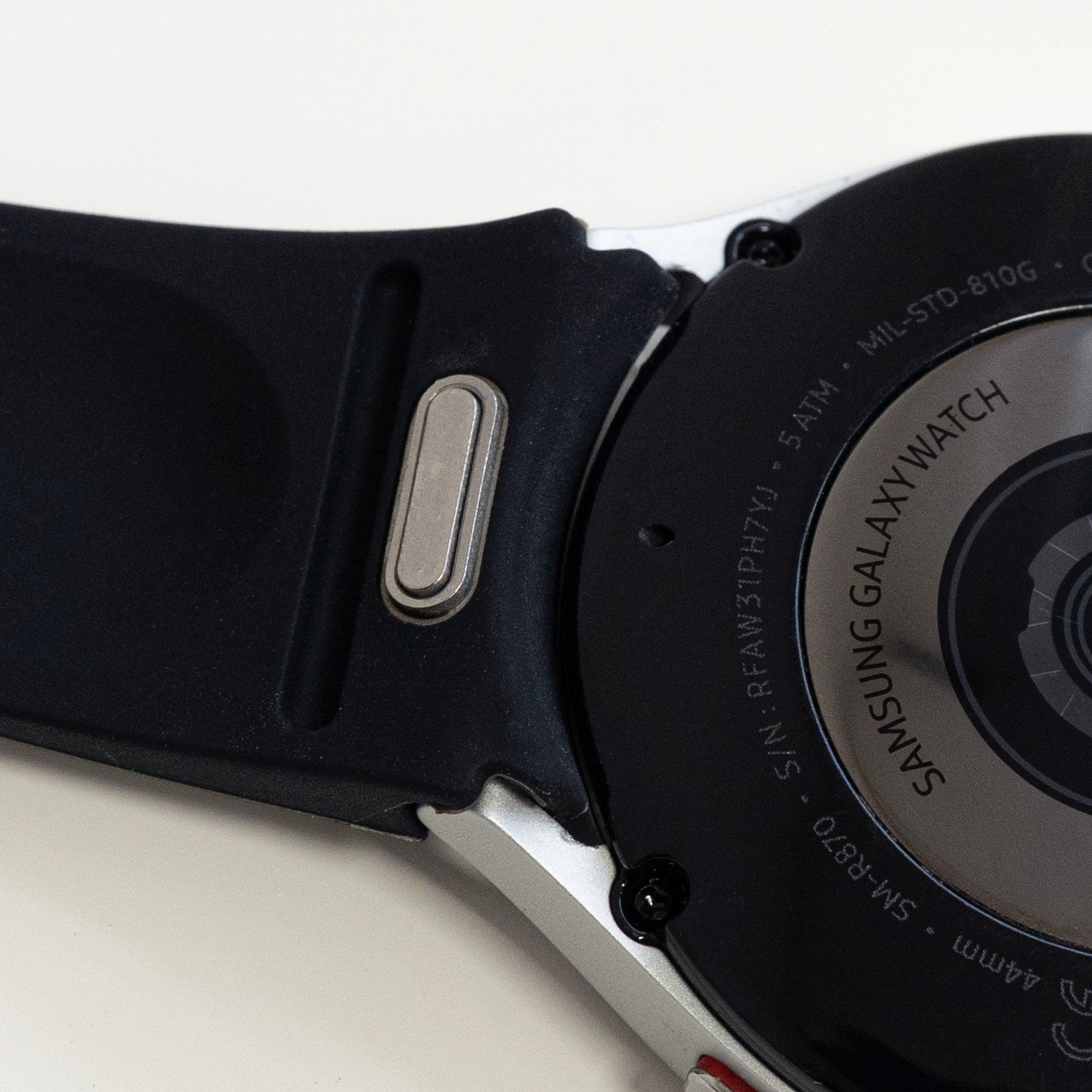 Curea neagră din silicon pentru Samsung Galaxy Watch 7 40mm