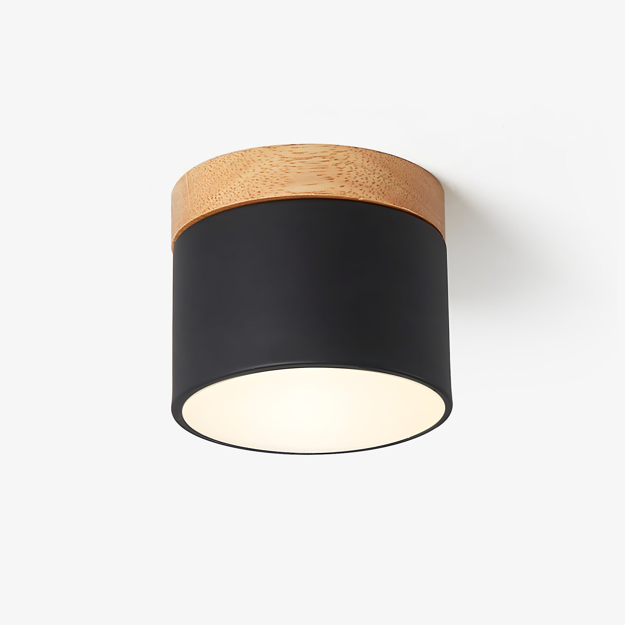 Wood Accent Drum Ceiling Light | Ormexis