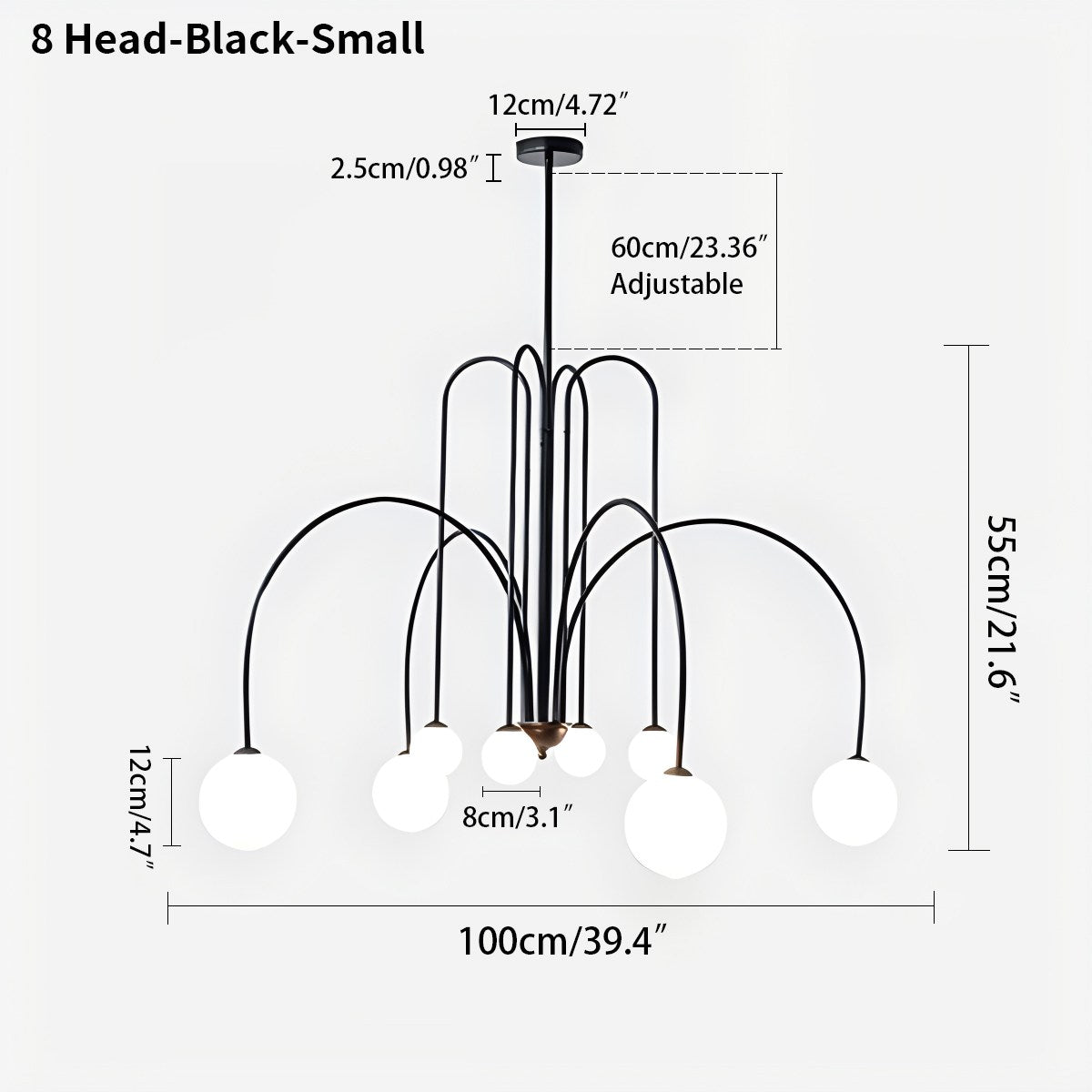 Avi Glass Chandelier With Double Layer Design Contemporary Ceiling Light