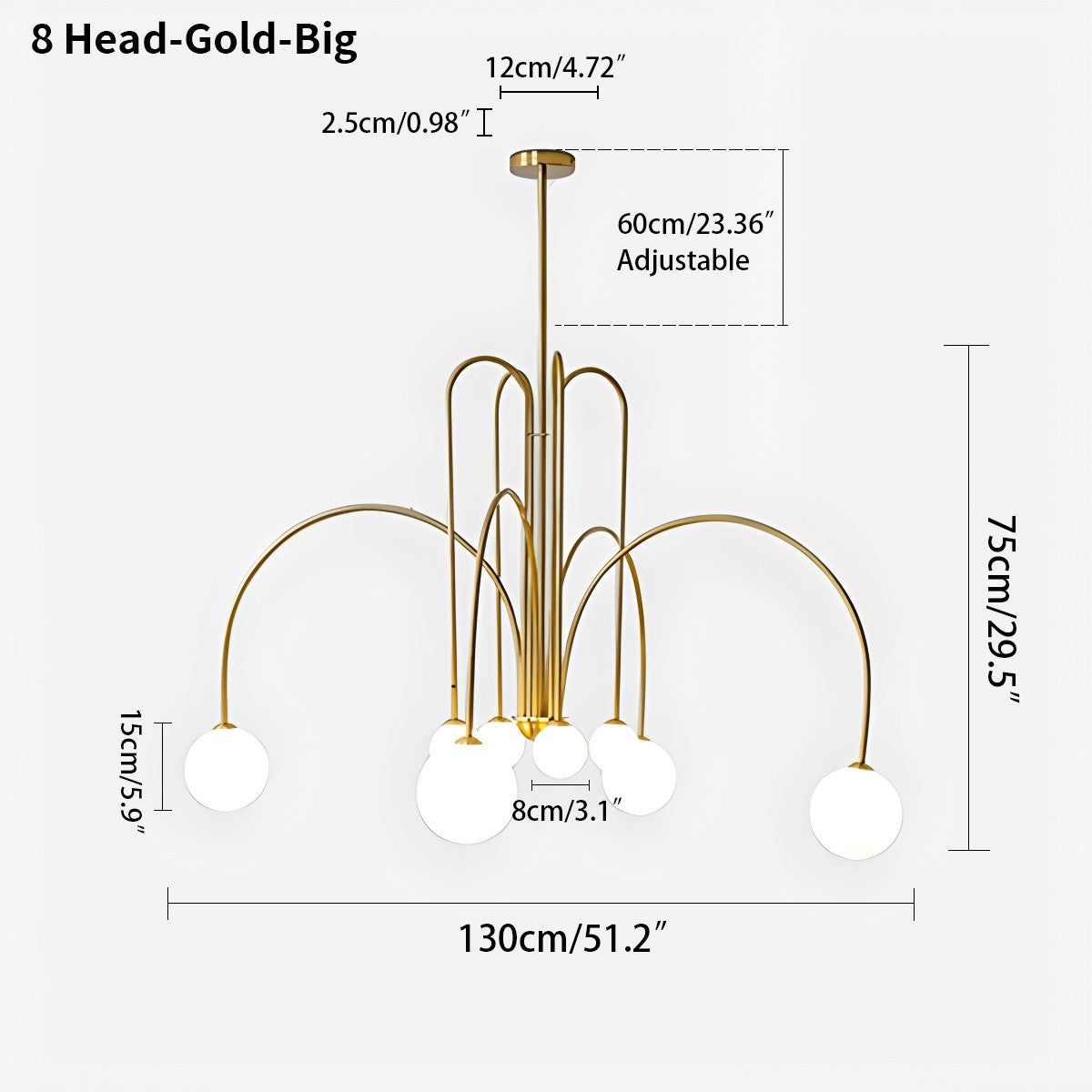 Avi Glass Chandelier With Double Layer Design Contemporary Ceiling Light