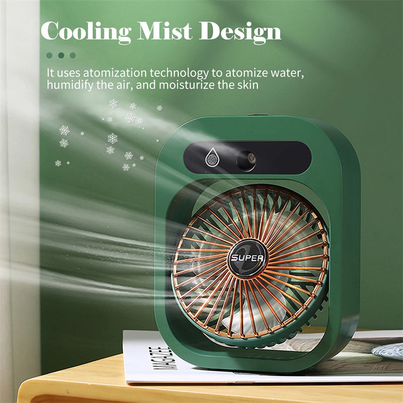 Ventilatore nebulizzatore portatile AquaFlow per raffreddamento personale