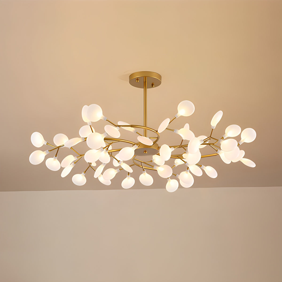 Firefly Sputnik LED Chandelier In Starburst Design For Warm Ambient Glow