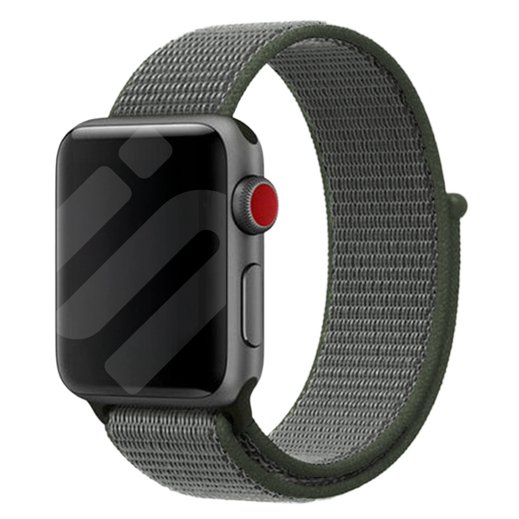Apple Watch grøn nylonrem kompatibel med Apple Watch