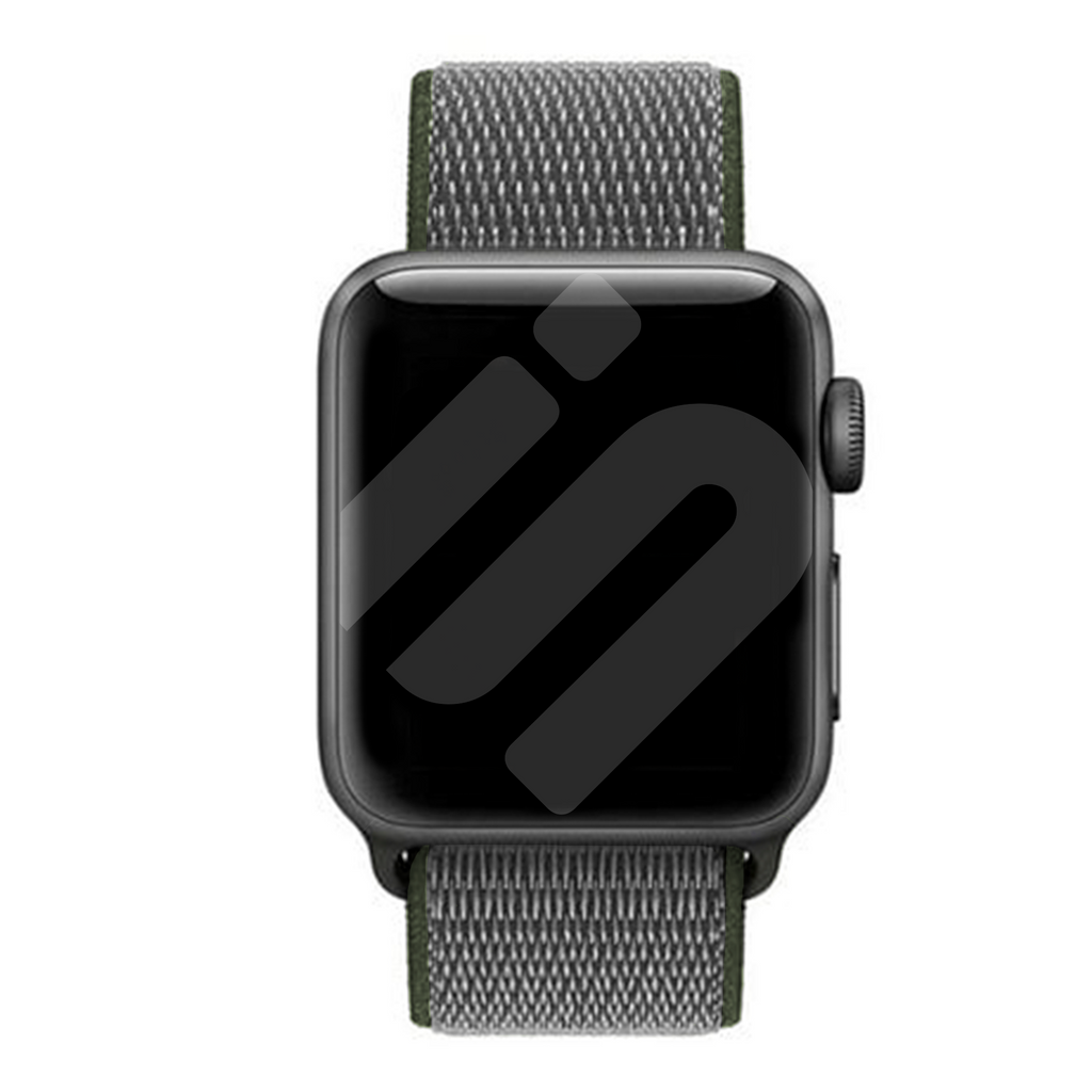 Apple Watch grøn nylonrem kompatibel med Apple Watch