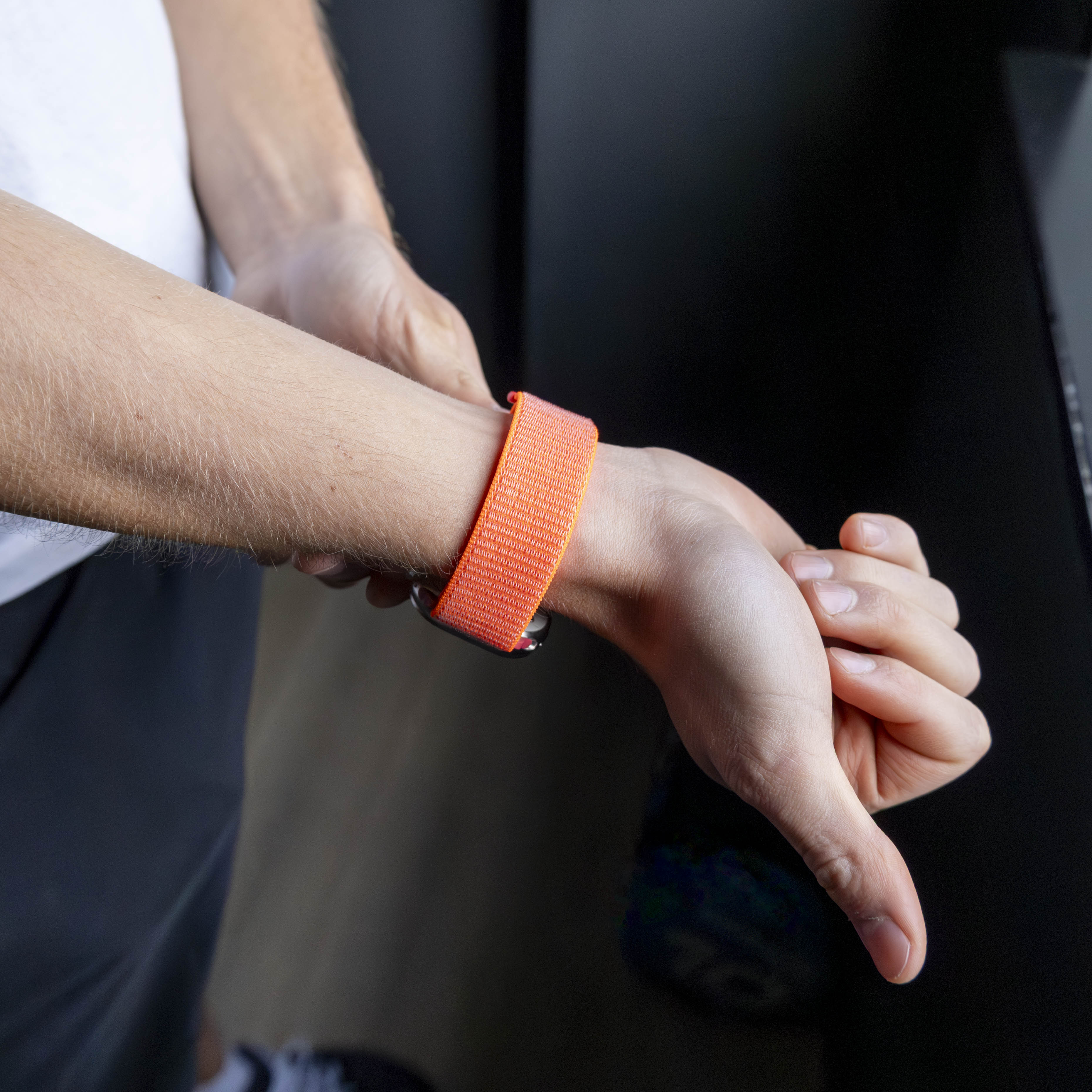 Apple Watch Orange Nylon Strap Accessory For Watch