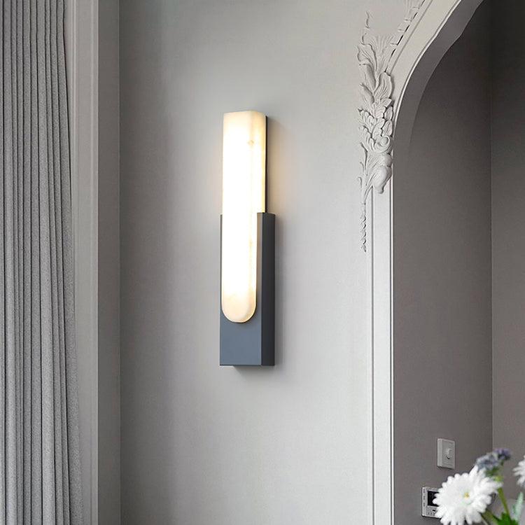 Modern Sculptural Alabaster Wall Sconce | Ormexis