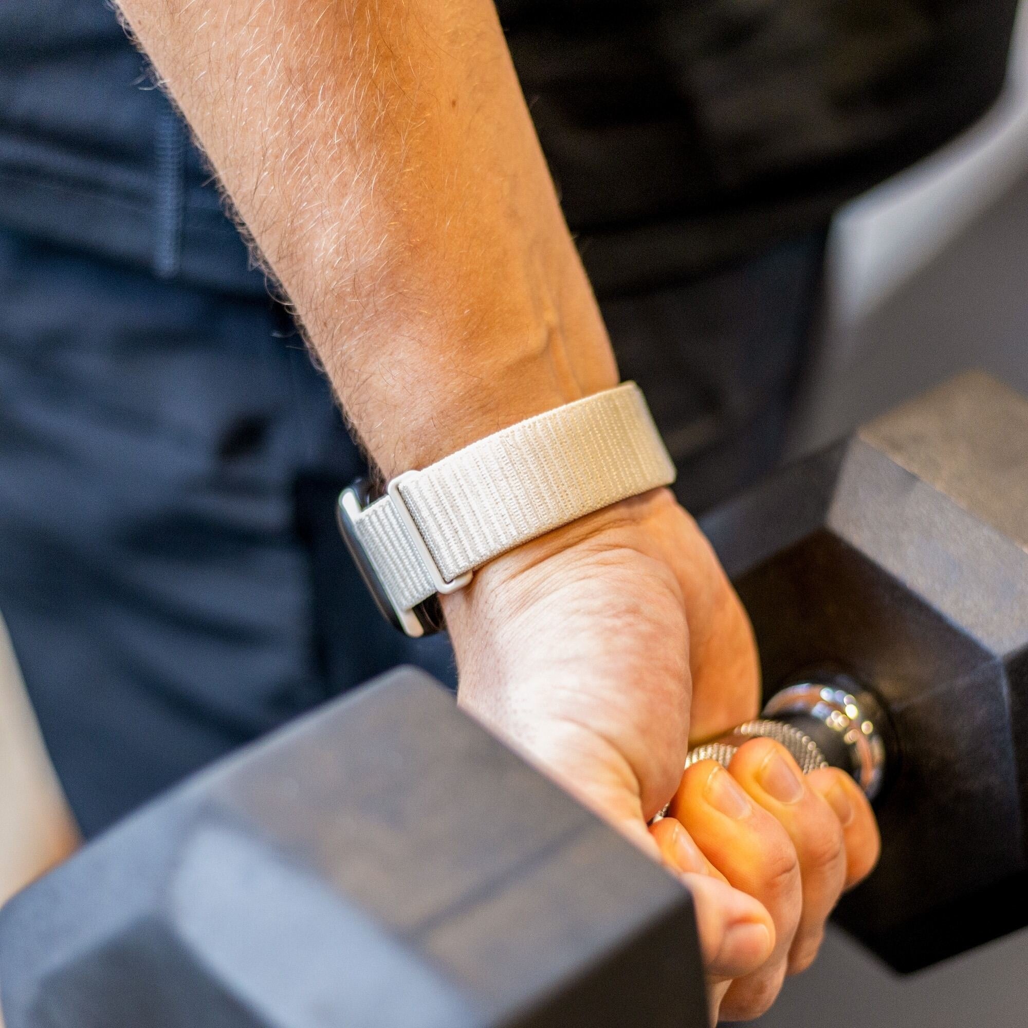 Nylonový řemínek Apple Watch, barva Starlight