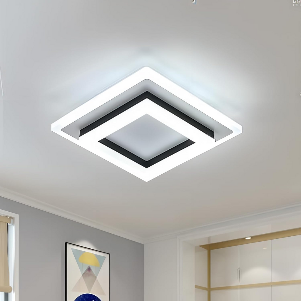 Podwójna geometryczna lampa sufitowa LED | Ormexis
