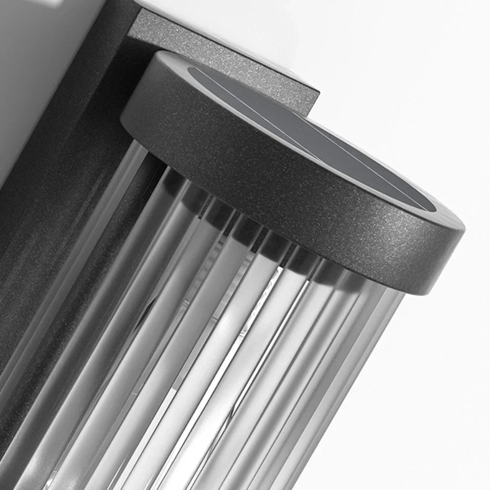 Ribbed Cylinder Outdoor Wall Light | Ormexis