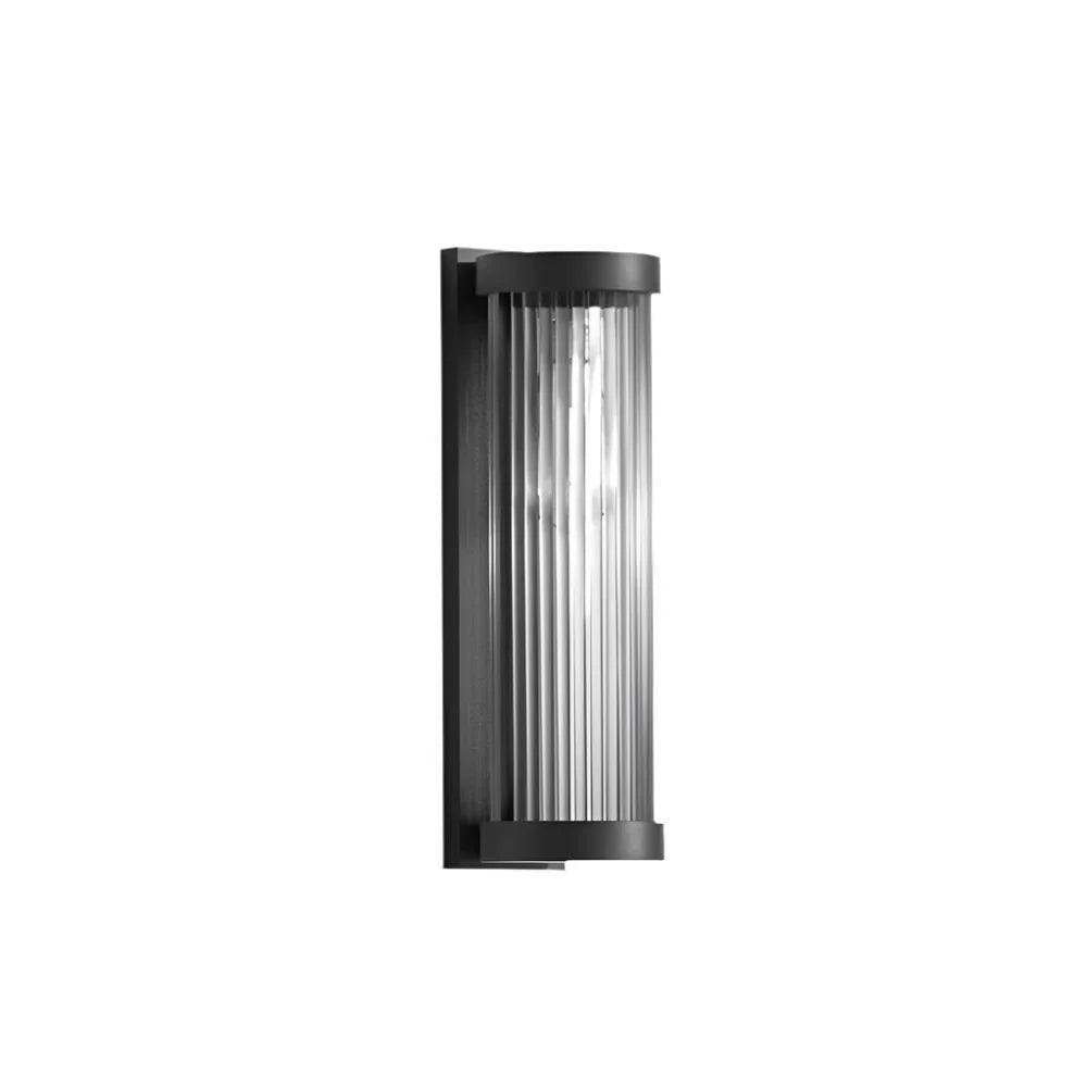 Ribbed Cylinder Outdoor Wall Light | Ormexis