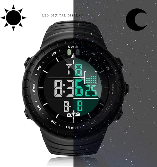 Relógio Digital Outdoor Active Gear com Iluminação LED e Resistente a Choques