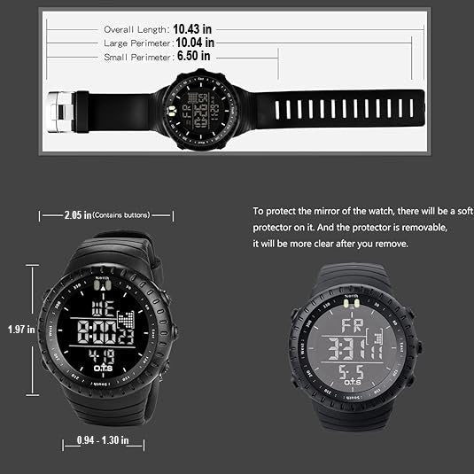 Relógio Digital Outdoor Active Gear com Iluminação LED e Resistente a Choques