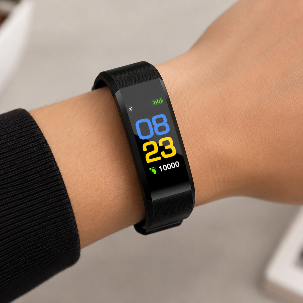 Active Life fitneszkövető okosóra pulzusméréssel és állítható szíjjal
