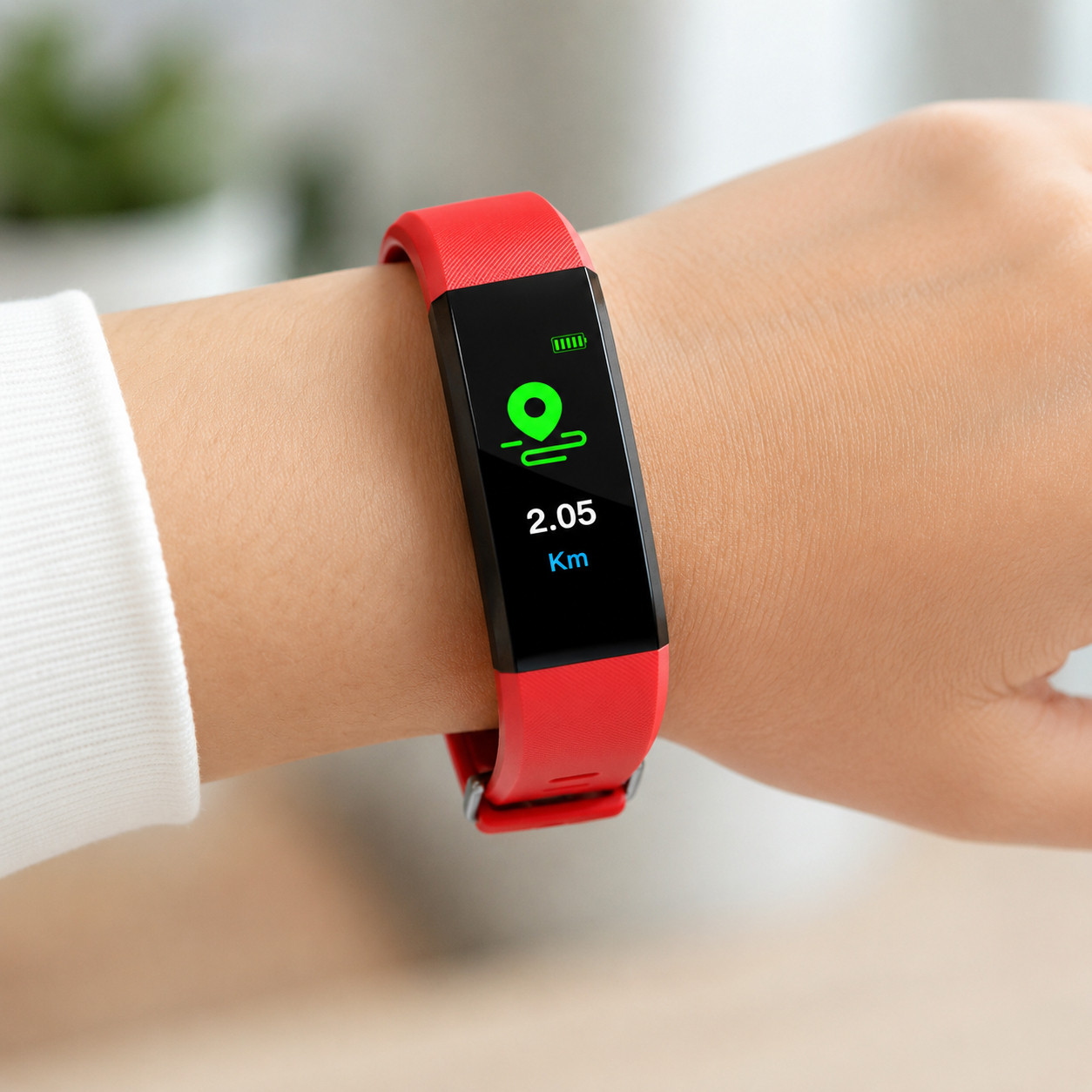 Active Life fitneszkövető okosóra pulzusméréssel és állítható szíjjal