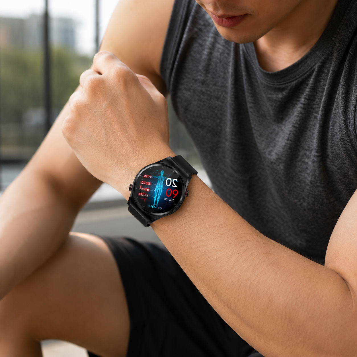 Ceas inteligent Active Life All Day cu tracker de activitate și senzor de puls
