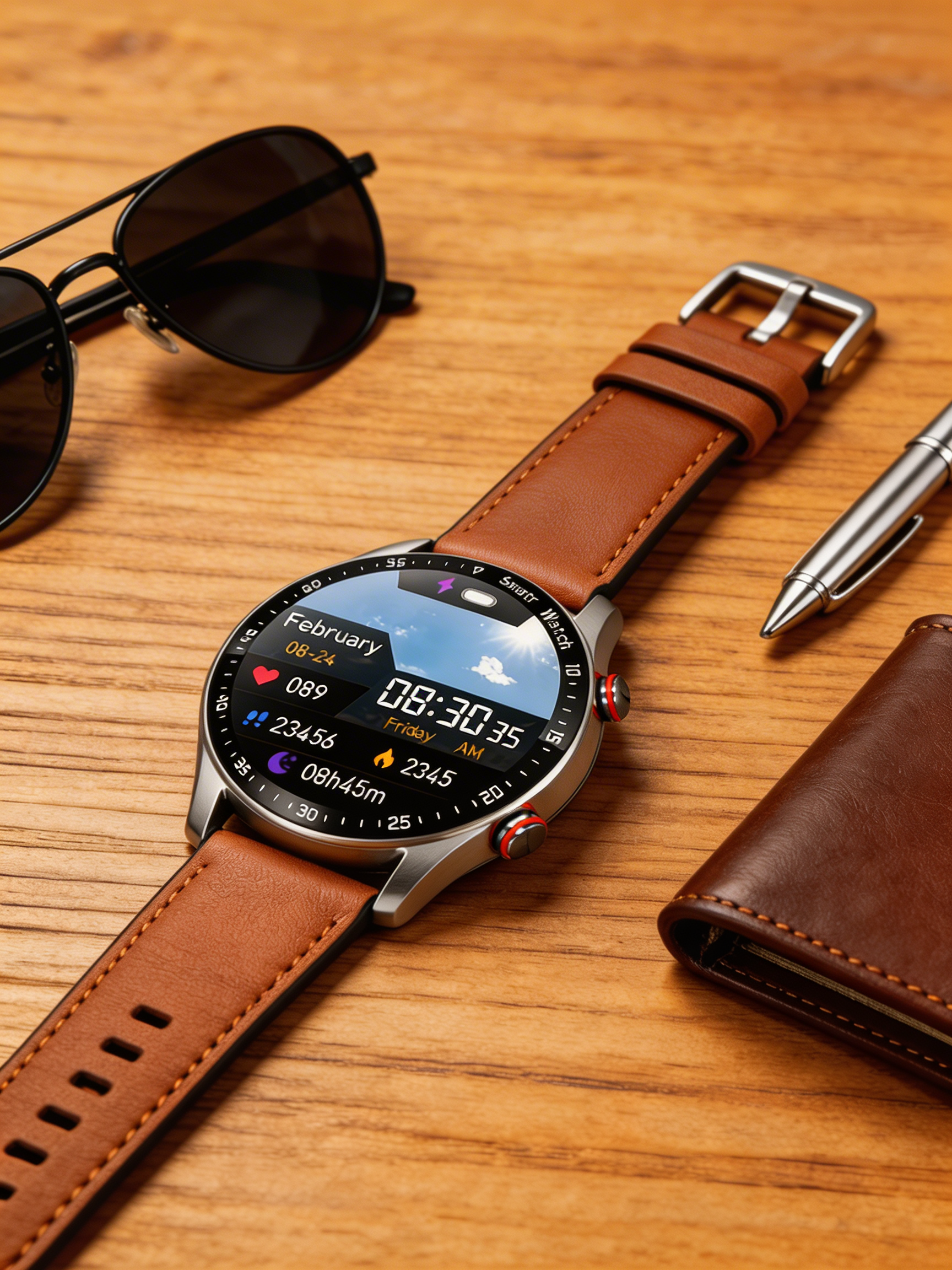 Active Life Wellness Smartwatch With Health Monitoring And Bluetooth Calling